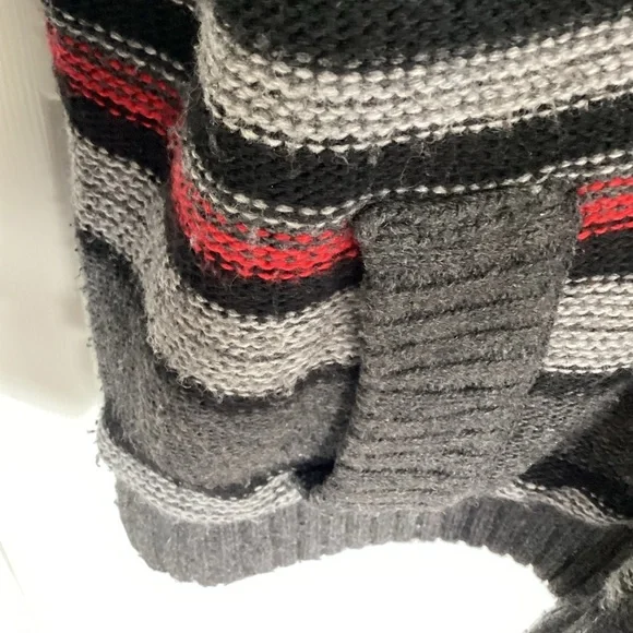 Buffalo David Bitton Men's Xl Sherpa Lined Zip Sweater Black/Grey/Red - Picture 4 of 10